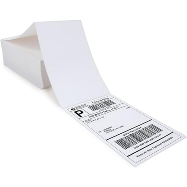 1000 self-adhesive 4 "x 6" thermal paper transport labels, thermal printer uses 500 Postage to mail labels, one stack of 500 sheets, a total of two stacks