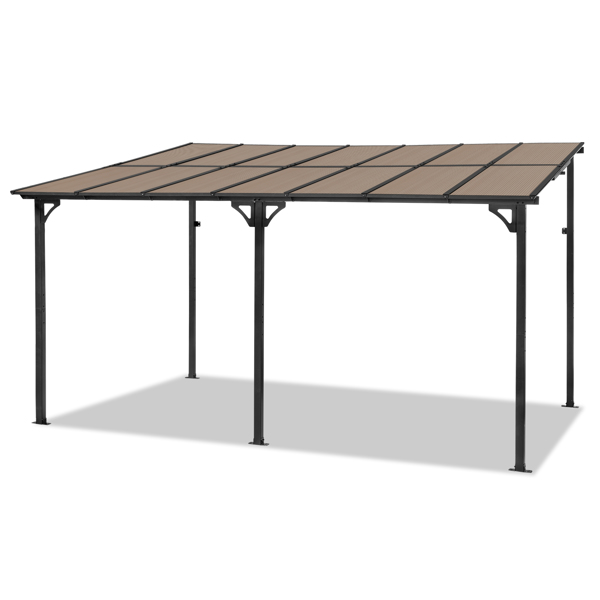 10'X14' Outdoor Wall-mounted Pergola