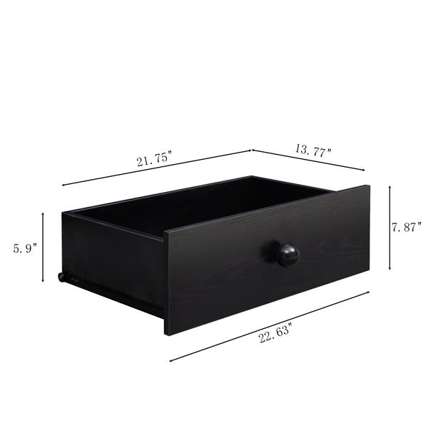 Chest of Drawers black Dresser , 6 Drawer Chest with Wide Storage, Modern Contemporary 6-Drawer Cabinet,  Dresser for Bedroom Living Room Hallway