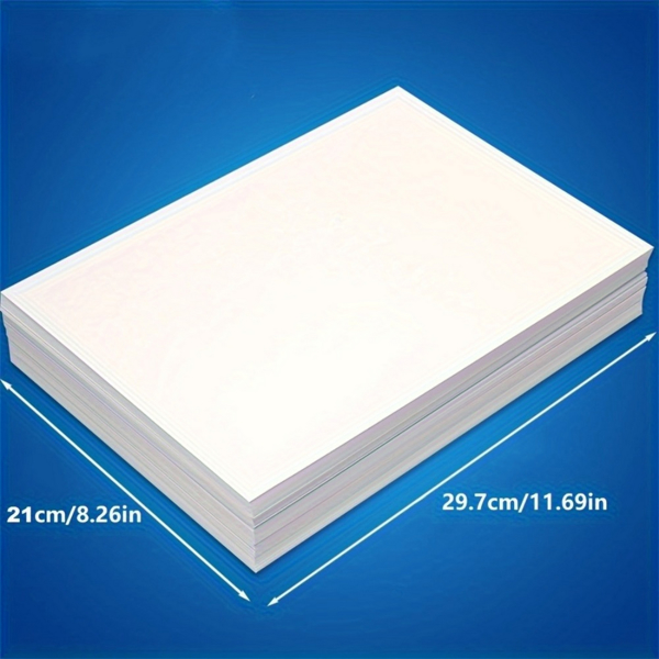 4000 sheets of A4 white paper, suitable for copying, printing, and writing, with dimensions of 210 x 297 millimeters (8.27 inches x 11.69 inches) | 500 sheets per pack, 80gsm, for a total of 8 packs