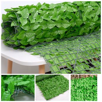 1Mx3M Balcony Hedges Artificial Ivy Leaf Garden Privacy Fence Privacy Screen