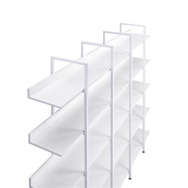 [VIDEO] 5 Tier Bookcase Home Office Open Bookshelf, Vintage Industrial Style Shelf with Metal Frame, MDF Board