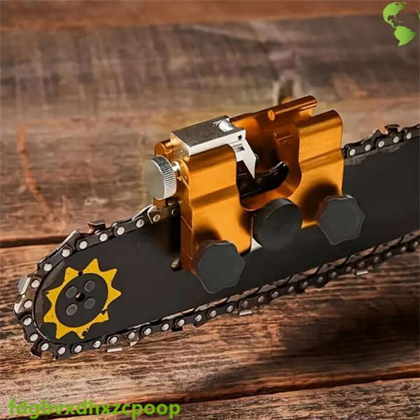 1pc Chain saw sharpener, chain saw sharpener, portable hand crank chain saw sharpener, suitable for all types of chain saws