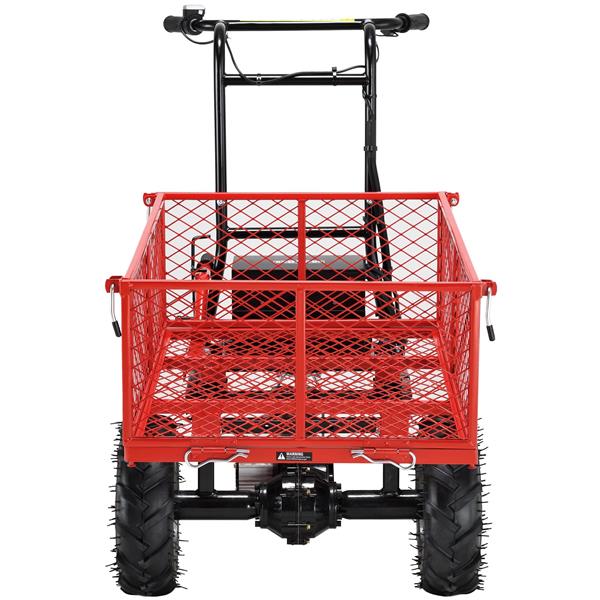 Wheelbarrow Utility Cart Electric Powered Cart 48V28Ah 500W  Capacity 500lbs (230kg)  Material Hauler 1000lbs Towing