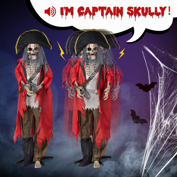 6.3ft Pirate  Halloween Standing Decoration