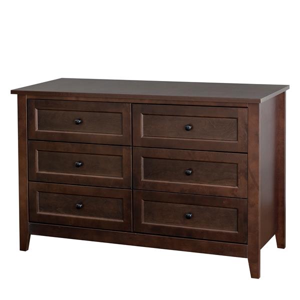 Solid Wood spray-painted drawer dresser bar,buffet tableware cabinet lockers buffet server console table lockers, retro round handle, applicable to the dining room, living room,kitchen corridor,auburn