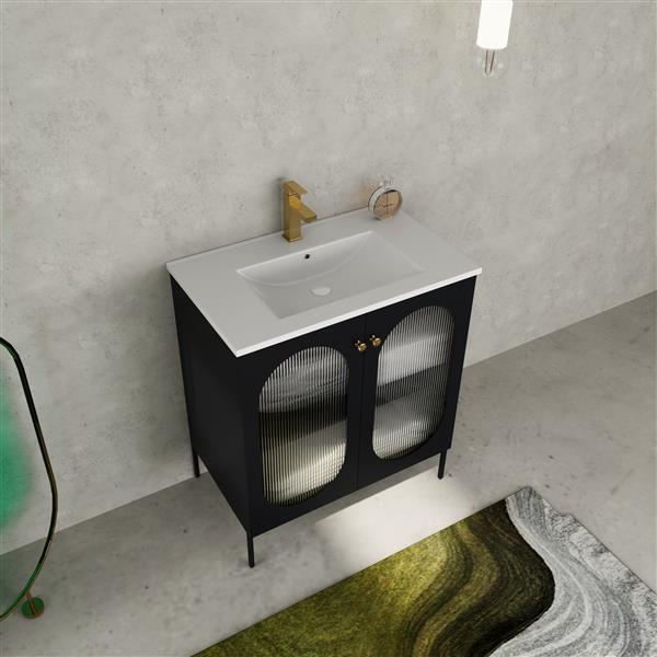 30 Inch Freestanding Bathroom Vanity With Ceramic SInk