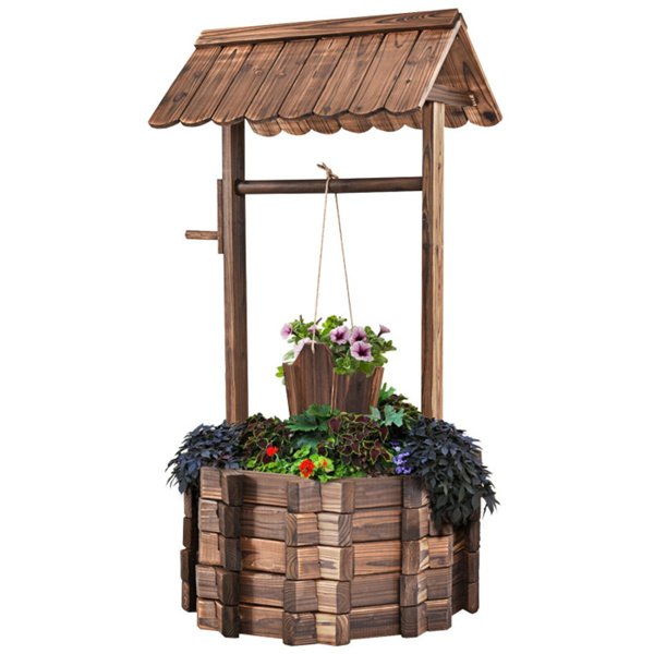 Wishing well flower pot