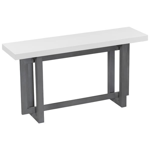 Contemporary Console Table with Wood Top, Extra Long Entryway Table for Entryway, Hallway, Living Room, Foyer, Corridor