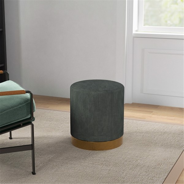 Round Ottoman, Upholstered Foot Stool