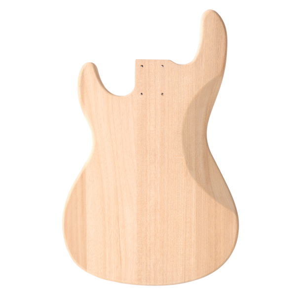 DIY 4 String GP Style Electric Bass Guitar Kits with Mahogany Body, Maple Neck and Accessories