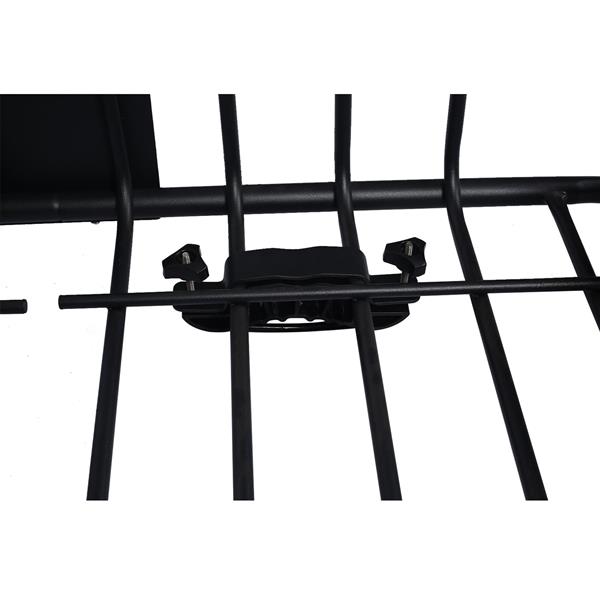 Rooftop Cargo Carrier Basket Motoring Roof Rack,Top Mount Roof Rack 42" black steel