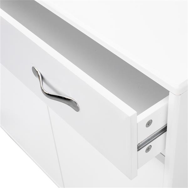 Two door Side Table-White