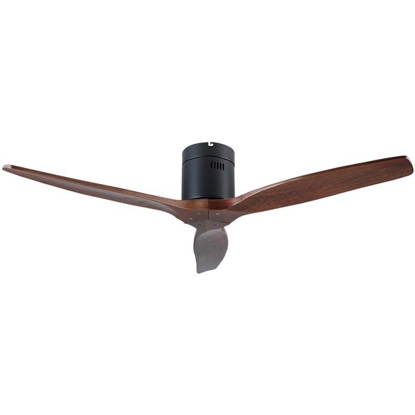 52 In.Solid Wood Blade Low Profile Ceiling Fan without Light