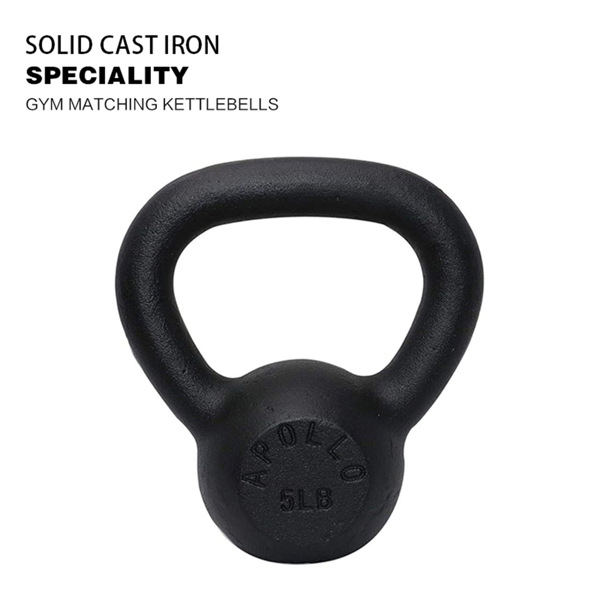 5LBS Solid Cast Iron Kettlebells  Ideal for Strength Training, Building Muscles