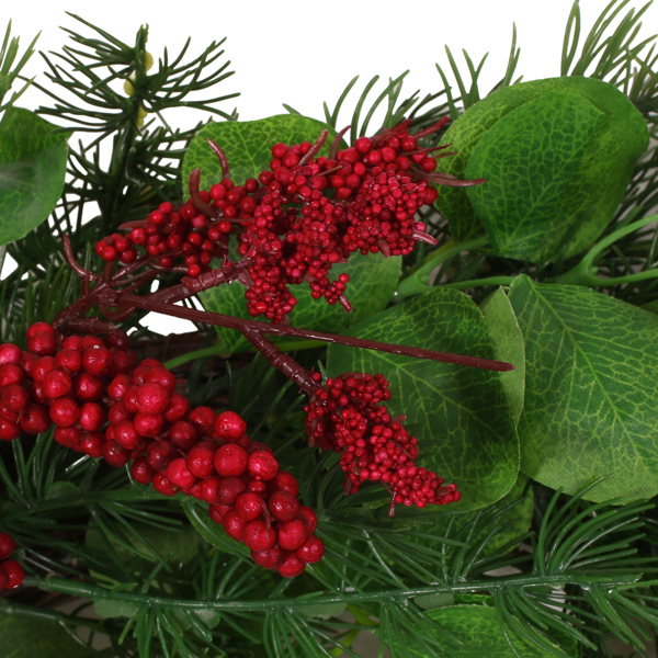 25.5" LEAVES/BERRY WREATH 