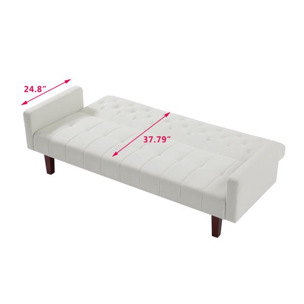 Beige Linen Double Sofa, Convertible Living Room Sofa Bed, Three Level Backrest Adjustment, Suitable for Living Room And Bedroom