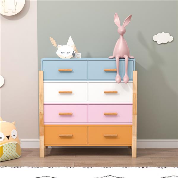 The colorful  free combination cabinet  DRESSER CABINET BAR CABINET, storge cabinet, lockers,Solid woodhandle, can be placed in the living room, bedroom, dining room  color White, blue orange Pink