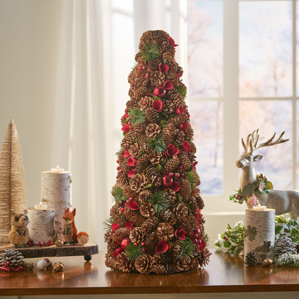 PINE CONE TABLE TOP TREE