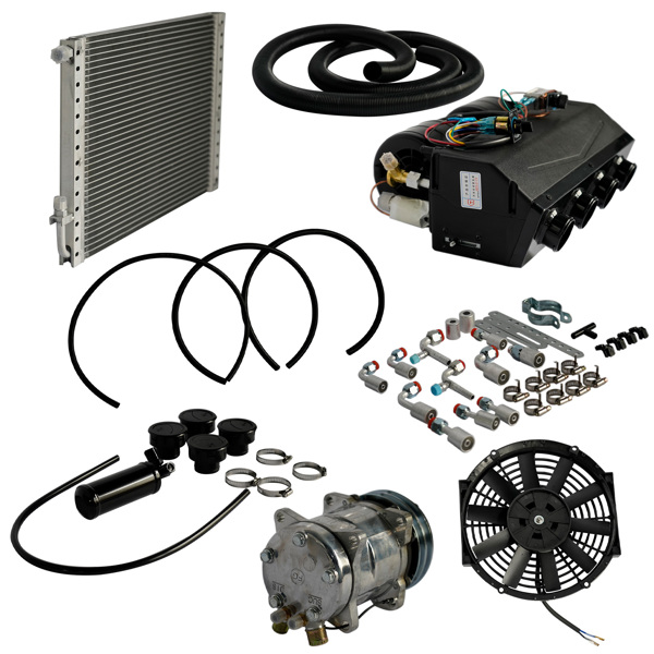 Universal Air Conditioning Kit Under Dash E-404-000 A/C 12V with Quick Fit System Cool Only