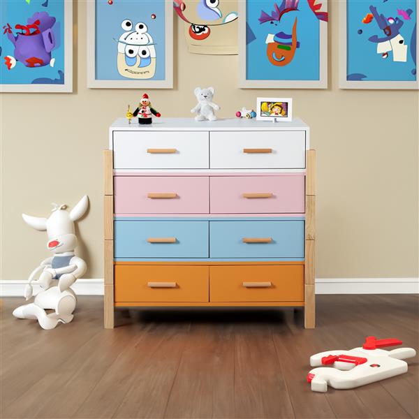 The colorful  free combination cabinet  DRESSER CABINET BAR CABINET, storge cabinet, lockers,Solid woodhandle, can be placed in the living room, bedroom, dining room  color White, blue orange Pink