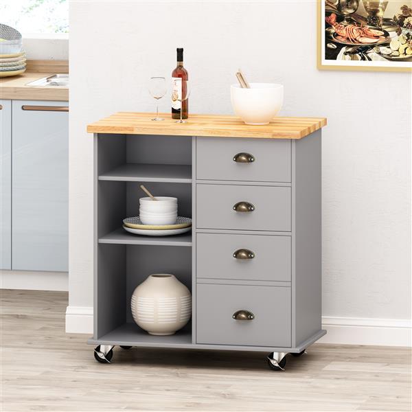 KITCHEN CART WITH 2 DRAWERS+1 DOOR