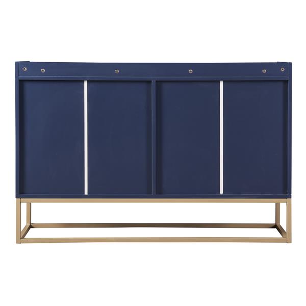 Modern Sideboard Elegant Buffet Cabinet with Large Storage Space for Dining Room, Entryway (Navy)