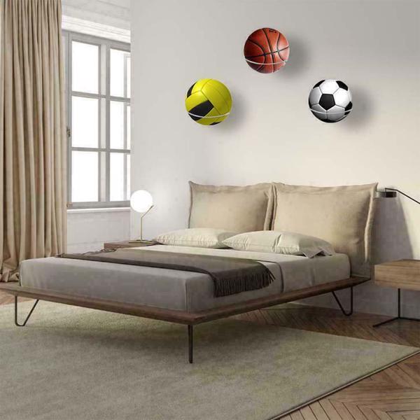 4PCS  Wall Mount Sports Basketball Display Rack Ball Holder Football for Soccer