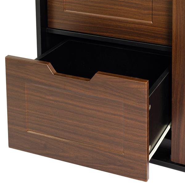 71-inch closets,large closetslaundry cabinets,Plastic suction process,farmslide barndoors,saveopenspace,brand hardware,silent slide,can be used for the bedroom,cloakroom,livingRoom,color:black +brown