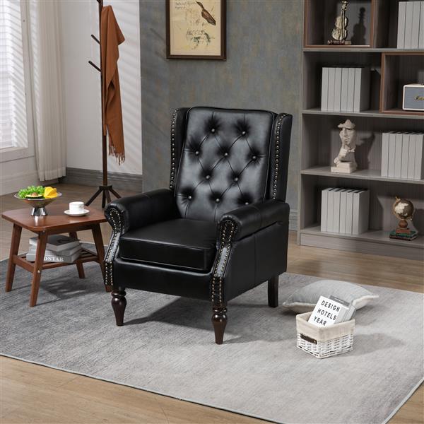 Wood Frame Armchair,  Modern Chair Lounge Chair for Living Room