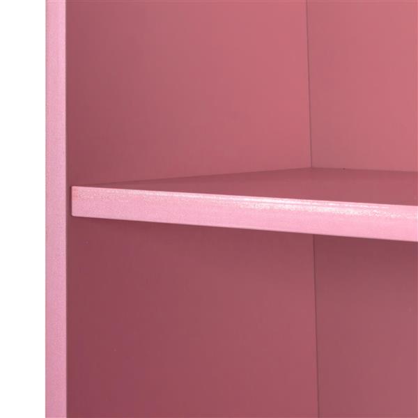 Pink modern simple hair desk, multi-layer storage space