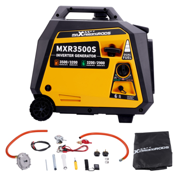 Portable Petrol Generator Inverter Dual Fuel LPG 3500W Camping Electric Start【Amazon/Walmart/TEMU禁售】 