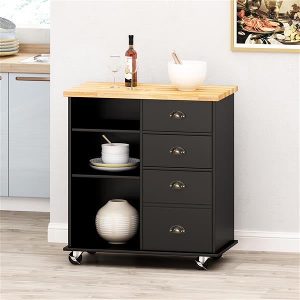 KITCHEN CART WITH 2 DRAWERS+1 DOOR