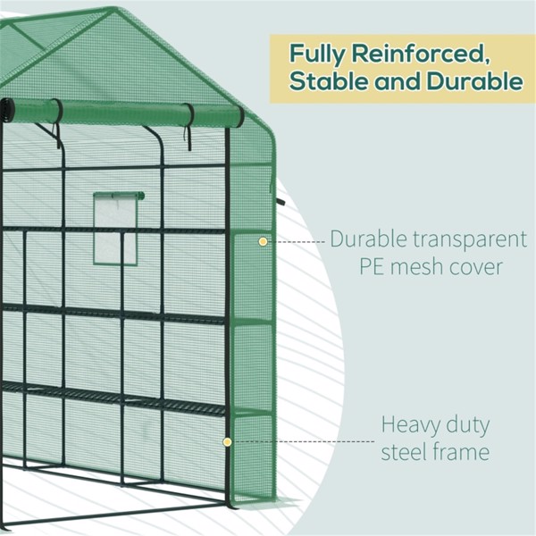 Mini Walk-in Greenhouse ( Amazon Shipping)（Prohibited by WalMart）