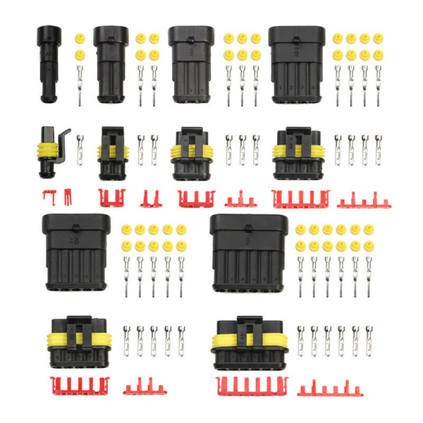 708 KFZ Stecker Steckverbindung Steckverbinder Auto Wasserdicht Kabel 1-6 Polig