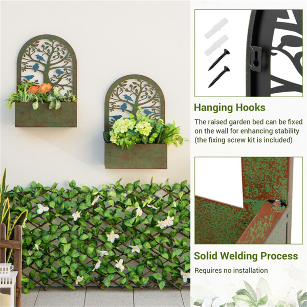 2PCS  Decorative Raised wall-mounted  Garden Bed