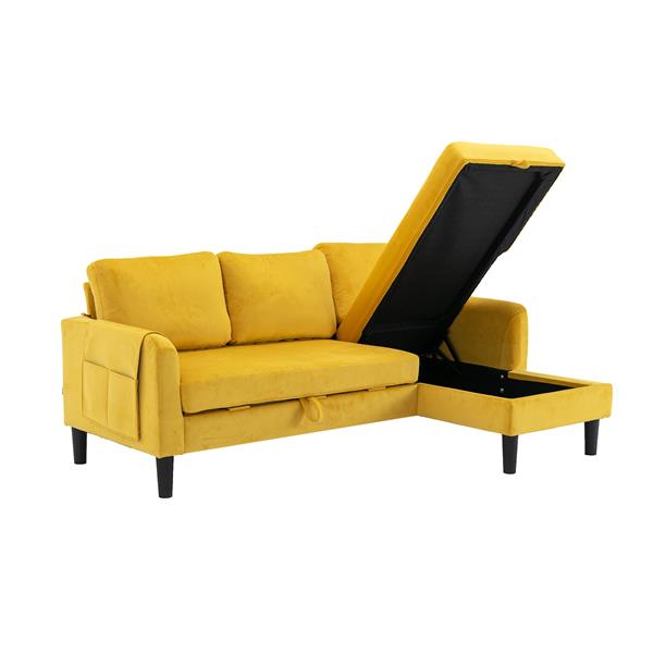 Sectional Sofa Reversible Sectional Sleeper Sectional Sofa with Storage Chaise