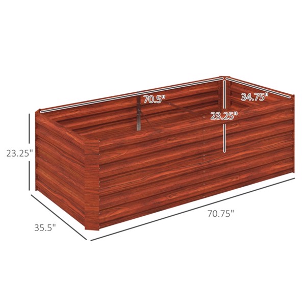 Garden Bed、Flower shelf,Wood Planter Box-Coffee