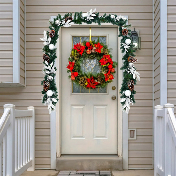 9 Feet Christmas Garland with LED Lights