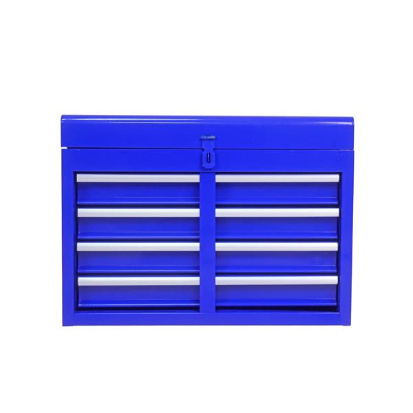 Detachable 5 Drawer Tool Chest with Bottom Cabinet and One Adjustable Shelf--Blue