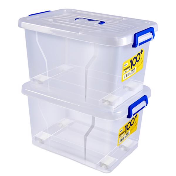 6.5L Aufbewahrungsbox Kunststoffbox Plastikbox Lagerbox mit Deckel Transparent