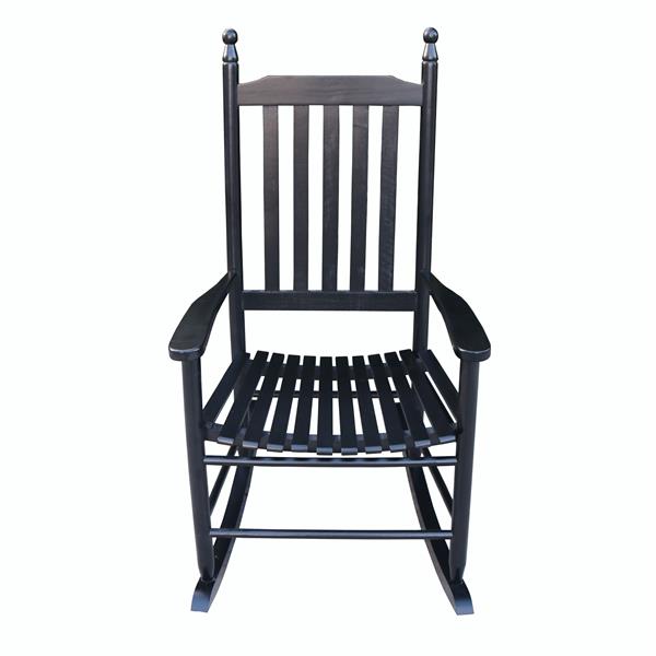 wooden porch rocker chair  BLACK, without mat