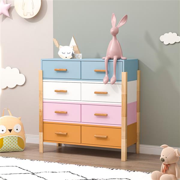 The colorful  free combination cabinet  DRESSER CABINET BAR CABINET, storge cabinet, lockers,Solid woodhandle, can be placed in the living room, bedroom, dining room  color White, blue orange Pink