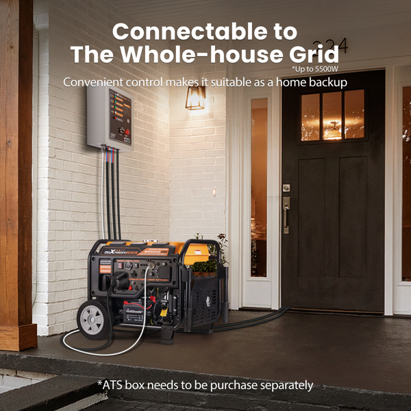 变频发电机Petrol Inverter Generator Portable 5500W 5.0kVA 4-Stroke +ATS Interface Camping	-3