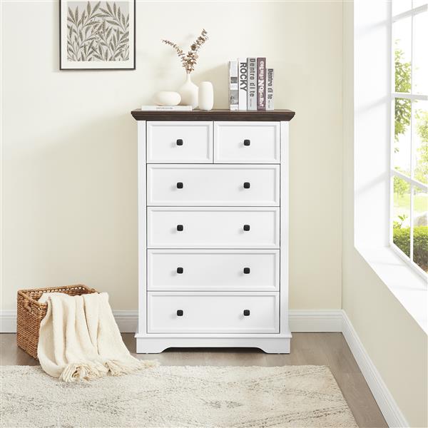 6 Drawer Dresser,6 Drawers cabinet Tall Chest of Drawers Closet Organizers  Storage Clothes, cabinet of 6 drawers Living Room