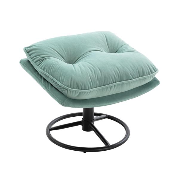 Accent chair  TV Chair  Living room Chair  with Ottoman-TEAL