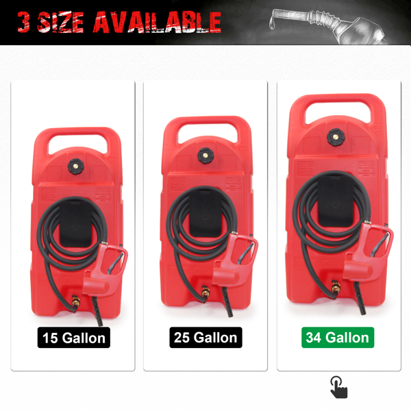 15 Gallon Gas Caddy With Wheels, Fuel Transfer Tank Gasoline Diesel Can,Fuel Storage Tank For Automobiles ATV Car Mowers Tractors Boat Motorcycle(Red)