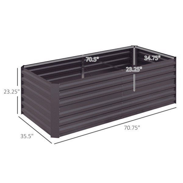 Garden Bed、Flower shelf,Wood Planter Box-Coffee