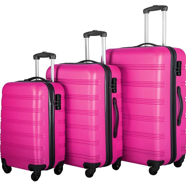 3 Piece Luggage Set Hardside Spinner Suitcase with TSA Lock 20" 24" 28" Available