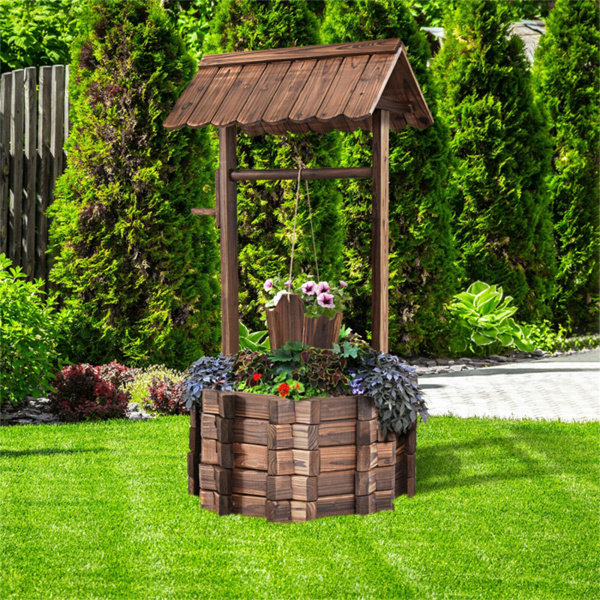 Wishing well flower pot